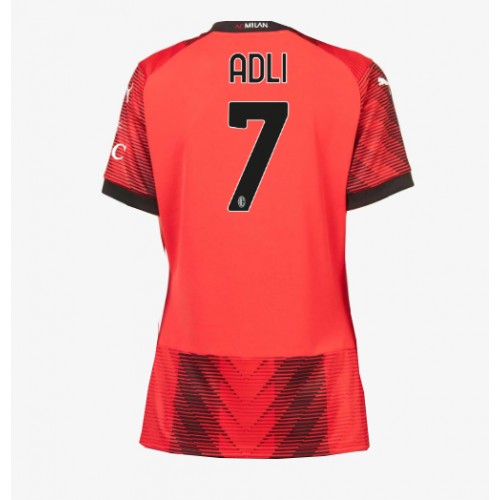 AC Milan Yacine Adli #7 Domaci Dres za Ženska 2023-24 Kratak Rukav